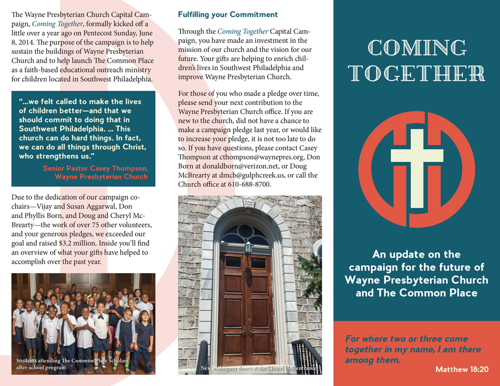 Coming Together brochure (front)