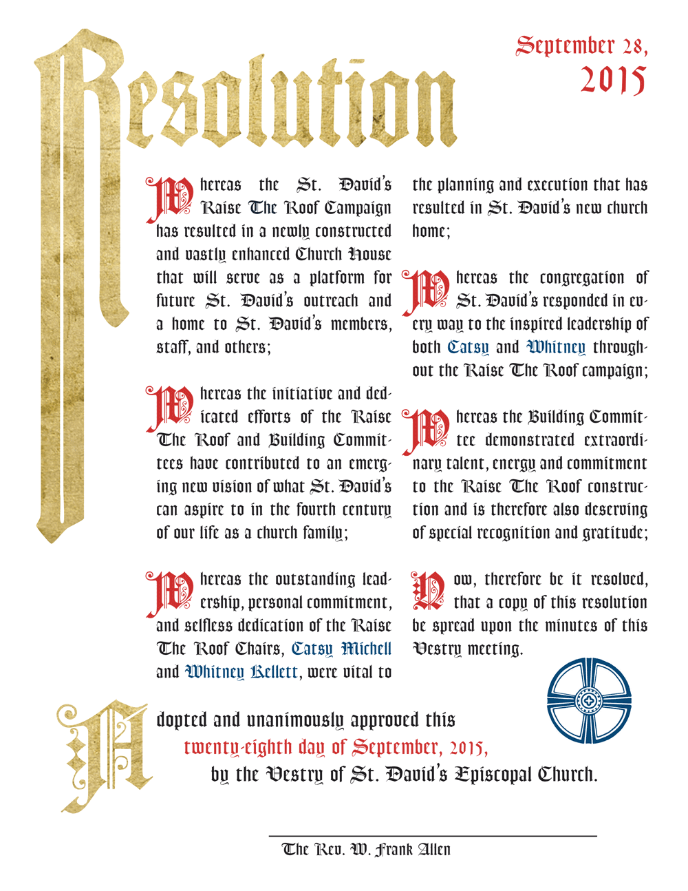 St. David's resolution